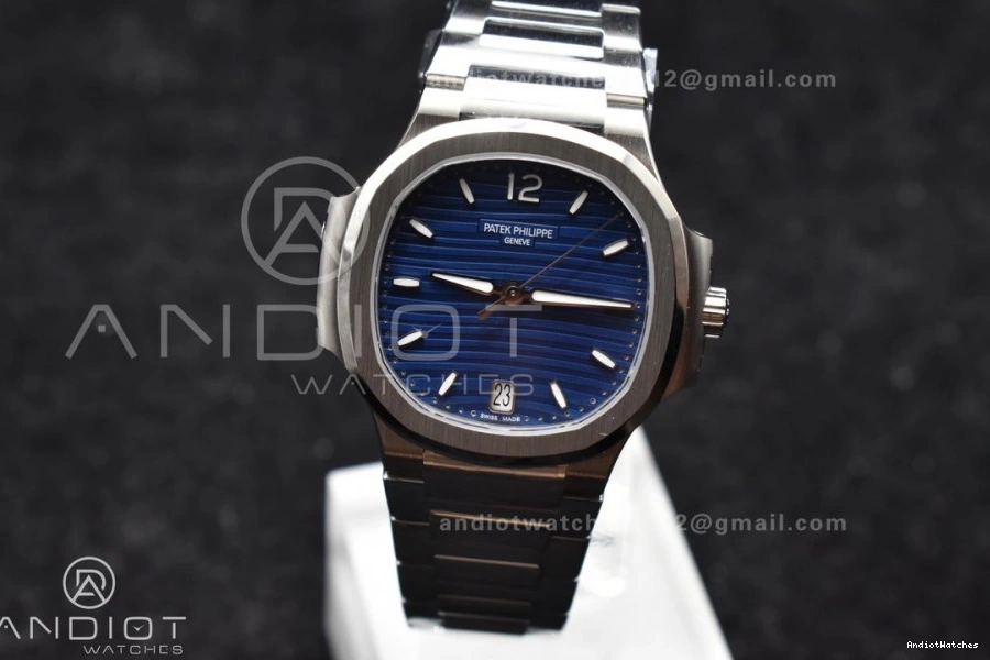 Best Blue Clone 7118 3KF Bracelet 915 V Edition on SS Dial 1:1 Flexible Super Textured Nautilus A324 0817